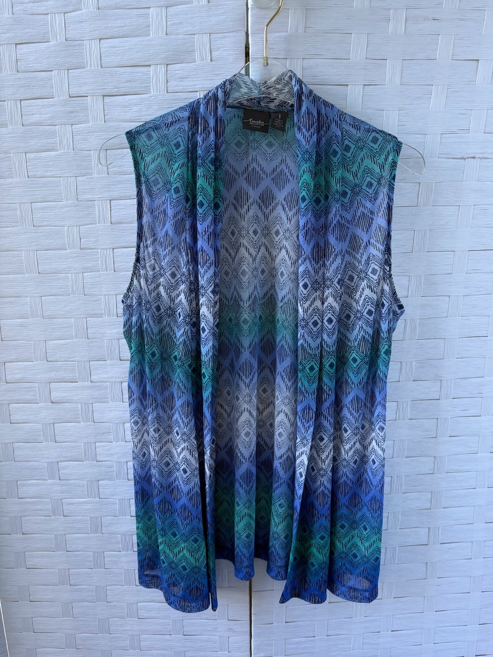 Travelers Collection by Chico’s Medium Open Lightweight Cardigan Vest Travel